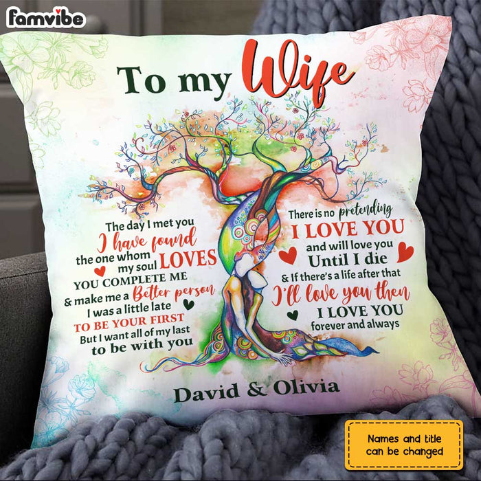 Personalized To My Wife Love Tree Pillow JN247 30O31 1