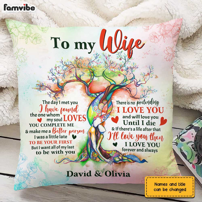 Personalized To My Wife Love Tree Pillow JN247 30O31 1