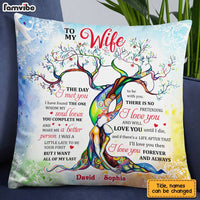 Personalized To My Wife Love Tree Pillow JN246 30O28 thumb 1