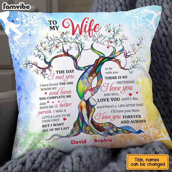 Personalized To My Wife Love Tree Pillow JN246 30O28 1