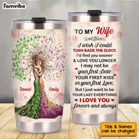 Personalized To My Wife Love Tree Steel Tumbler JN242 23O53 thumb 1