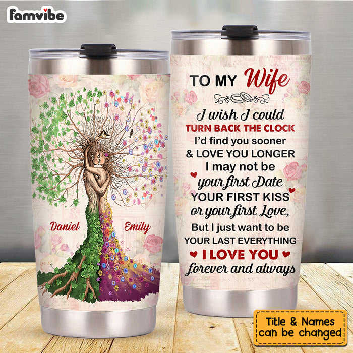 Personalized To My Wife Love Tree Steel Tumbler JN242 23O53 1