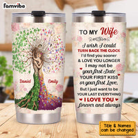 Personalized To My Wife Love Tree Steel Tumbler JN242 23O53 thumb 1