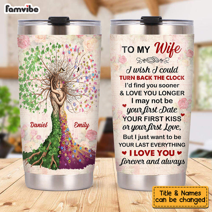 Personalized To My Wife Love Tree Steel Tumbler JN242 23O53 1