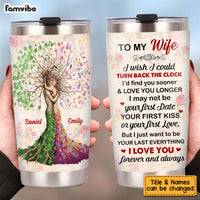 Personalized To My Wife Love Tree Steel Tumbler JN242 23O53 thumb 1