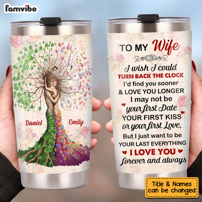 Personalized To My Wife Love Tree Steel Tumbler JN242 23O53 1