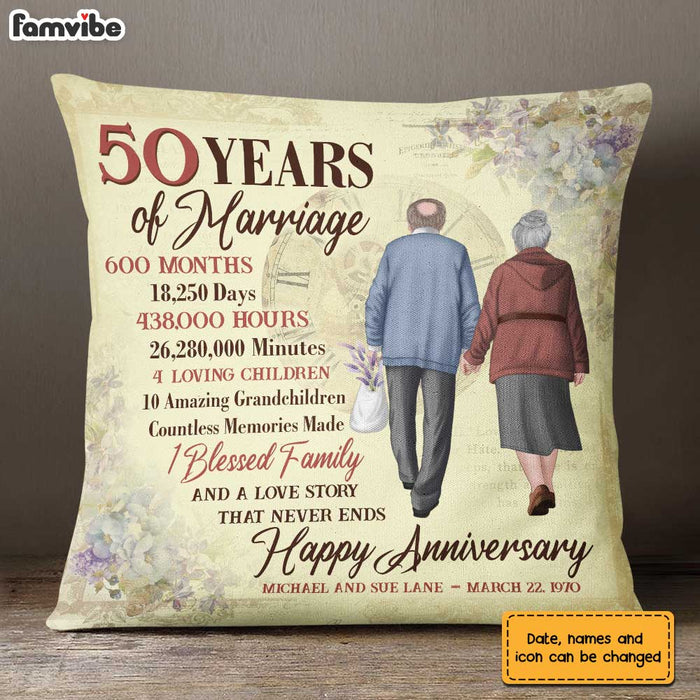 Personalized Anniversary Pillow JN271 30O31 Famvibe