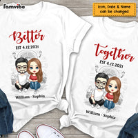 Personalized Couple Better Together Couple T Shirt JN274 30O47 thumb 1