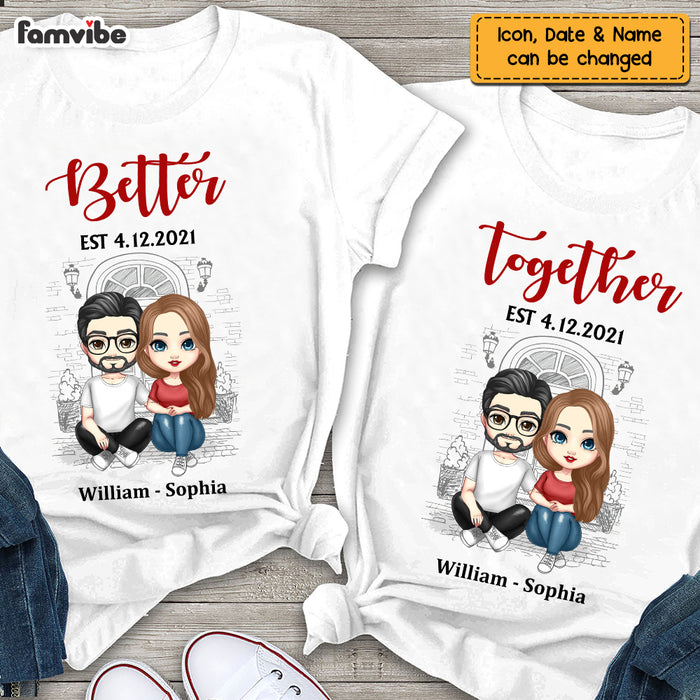 Personalized Couple Better Together Couple T Shirt JN274 30O47 1
