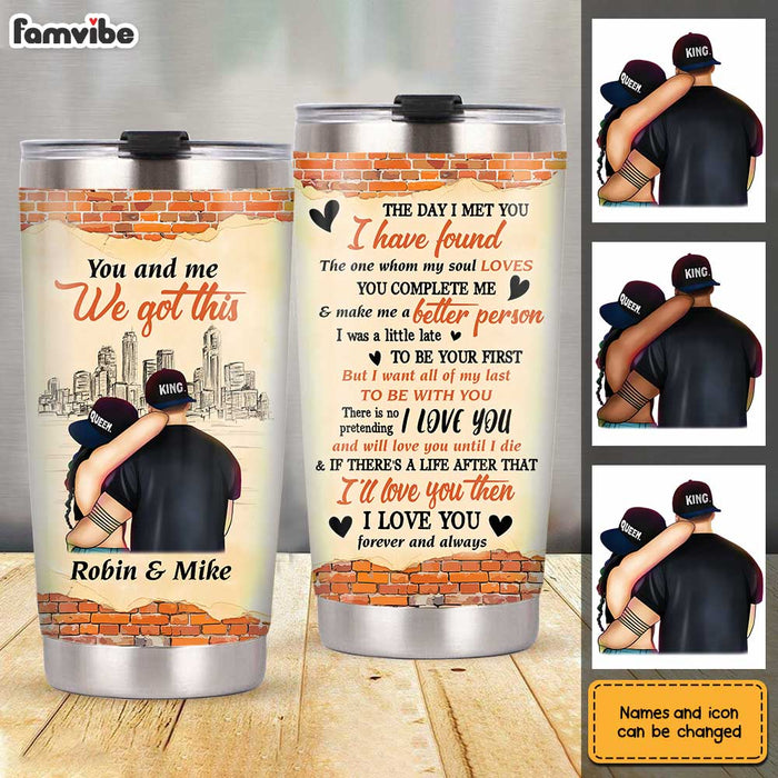 Personalized Couple The Day I Met You Steel Tumbler JN273 30O31 1