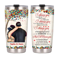 Personalized Couple I Choose You Steel Tumbler JN276 23O28 thumb 1