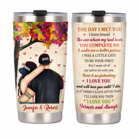 Personalized Couple The Day Steel Tumbler JN271 23O34 thumb 1