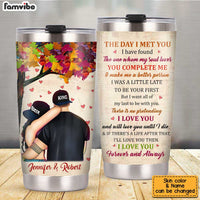Personalized Couple The Day Steel Tumbler JN271 23O34 thumb 1