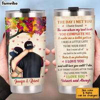 Personalized Couple The Day Steel Tumbler JN271 23O34 thumb 1