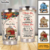 Personalized Old Couple I Choose You Steel Tumbler JN272 23O53 thumb 1