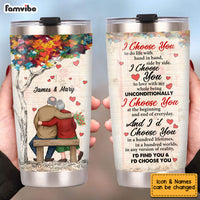 Personalized Old Couple I Choose You Steel Tumbler JN272 23O53 thumb 1