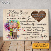 Personalized Old Couple I Choose You Poster JN275 23O47 thumb 1