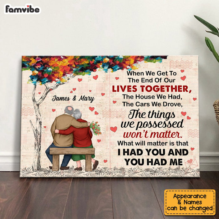 Personalized Old Couple I Had You Poster JN273 23O53 1