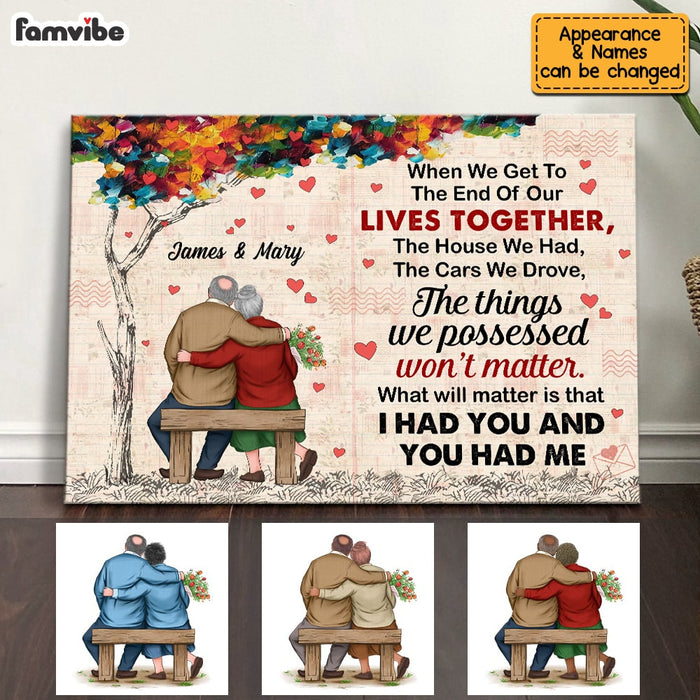 Personalized Old Couple I Had You Poster JN273 23O53 1