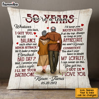 Personalized Anniversary We're A Team Pillow JN304 32O53 thumb 1