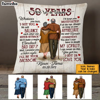 Personalized Anniversary We're A Team Pillow JN304 32O53 thumb 1