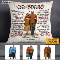 Personalized Anniversary We're A Team Pillow JN304 32O53 thumb 1