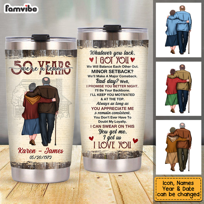 Personalized Anniversary We're A Team Steel Tumbler JN283 32O53 1
