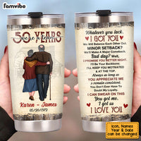 Personalized Anniversary We're A Team Steel Tumbler JN283 32O53 thumb 1