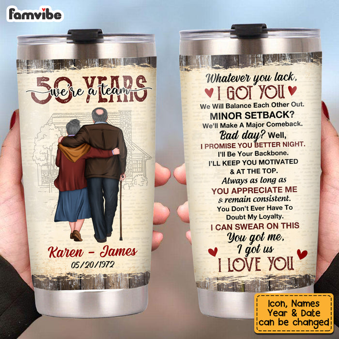 Personalized Anniversary We're A Team Steel Tumbler JN283 32O53 1