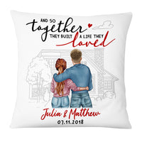 Personalized Couple Anniversary Pillow JN282 85O53 thumb 1
