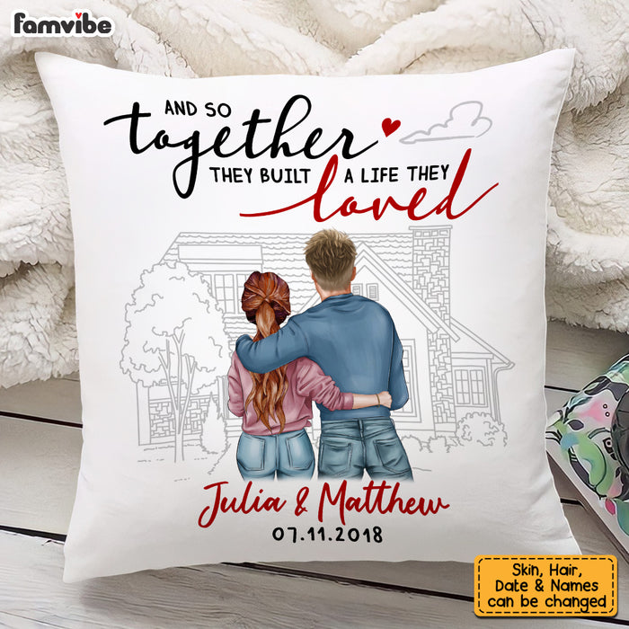 Personalized Couple Anniversary Pillow JN282 85O53 1