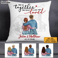 Personalized Couple Anniversary Pillow JN282 85O53 thumb 1