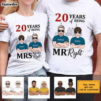 Personalized Couple MR Right MRS Always Right Couple T Shirt JN281 58O28 thumb 1