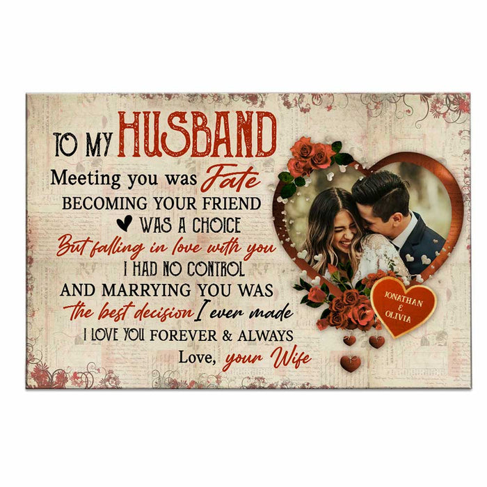 Personalized To My Husband Poster JN281 32O31 1