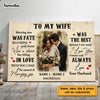 Personalized To My Wife Poster JN282 32O47 1