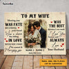 Personalized To My Wife Poster JN282 32O47 1
