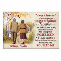 Personalized To My Husband Poster JN282 30O47 thumb 1