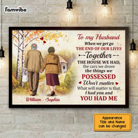 Personalized To My Husband Poster JN282 30O47 thumb 1