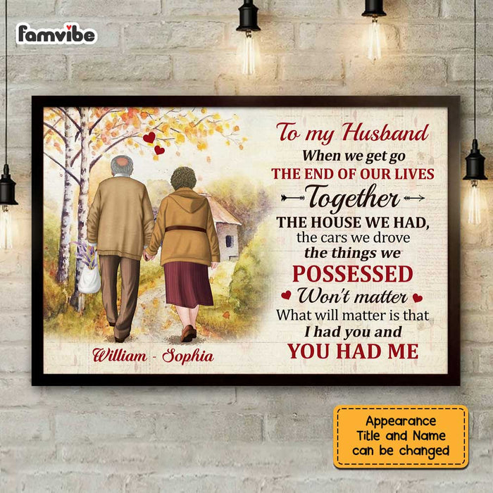 Personalized To My Husband Poster JN282 30O47 1