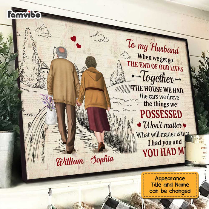 Personalized To My Husband Poster JN282 30O47 1