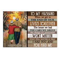 Personalized To My Husband Poster JN281 30O31 thumb 1