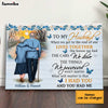 Personalized To My Husband Floral Wood Poster JN283 30O34 1