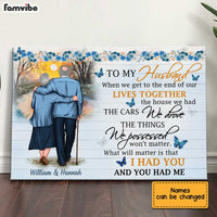 Personalized To My Husband Floral Wood Poster JN283 30O34 thumb 1