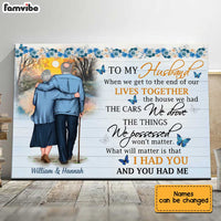 Personalized To My Husband Floral Wood Poster JN283 30O34 thumb 1