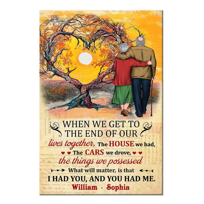 Personalized To My Husband Wife Old Couple Poster JN301 58O28 1