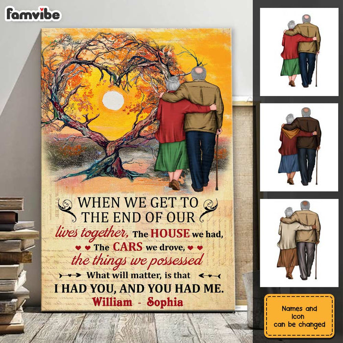 Personalized To My Husband Wife Old Couple Poster JN301 58O28 1