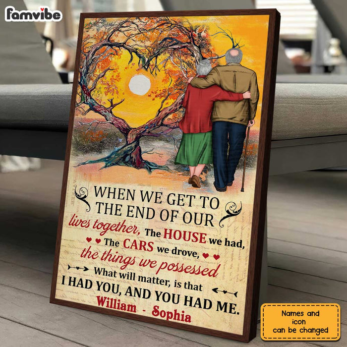 Personalized To My Husband Wife Old Couple Poster JN301 58O28 1