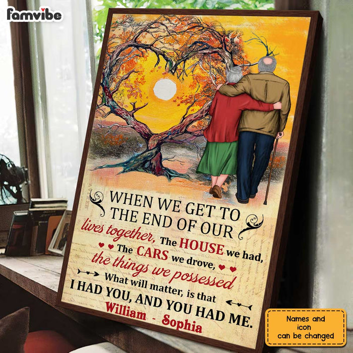 Personalized To My Husband Wife Old Couple Poster JN301 58O28 1