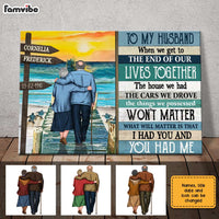 Personalized To My Husband Old Couple Poster JN294 58O31 thumb 1