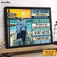 Personalized To My Husband Old Couple Poster JN294 58O31 thumb 1